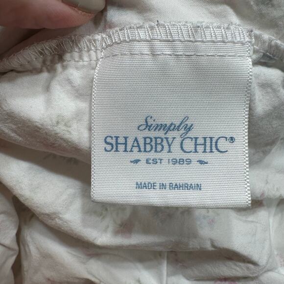 Simply Shabby Chic Cotton Light Floral Fitted Twin Sheet Cottagecore Bedding - Picture 4 of 6